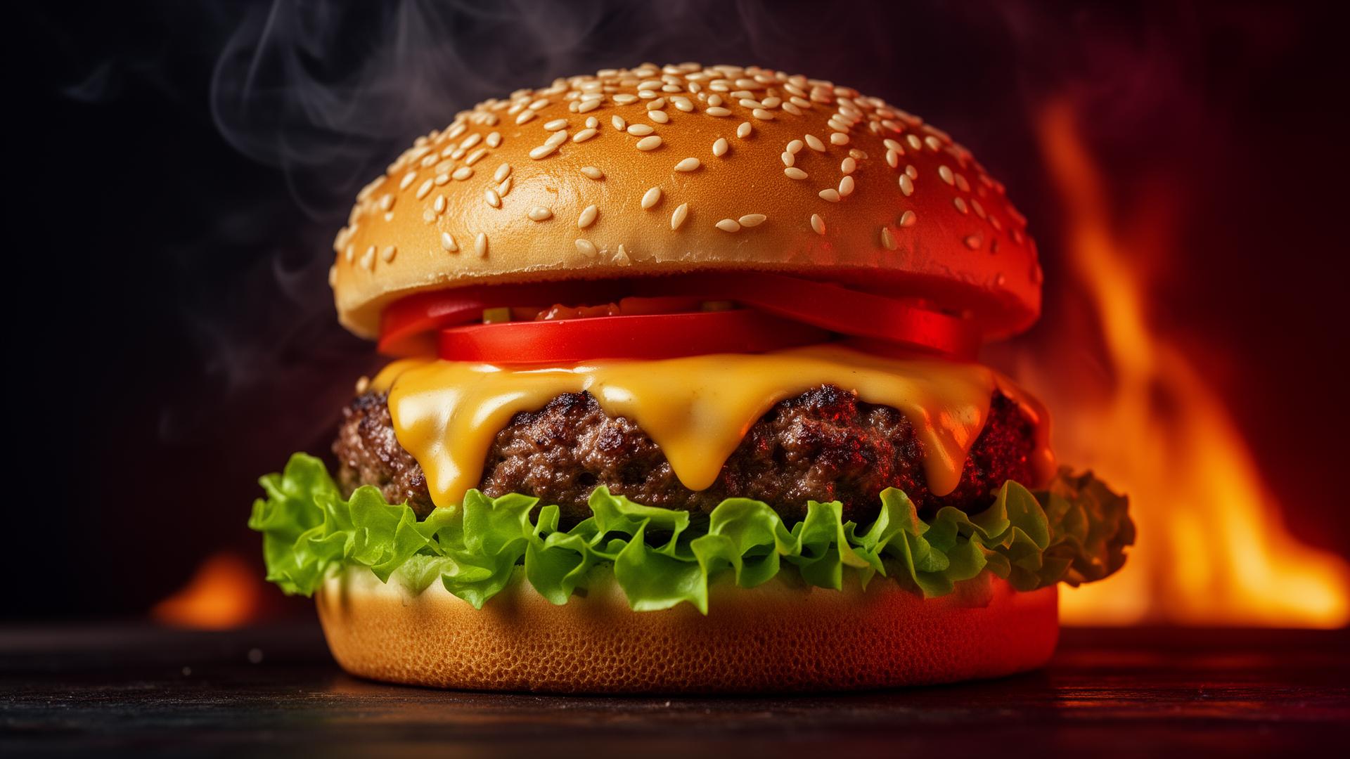 Fasty signature flame-grilled burger